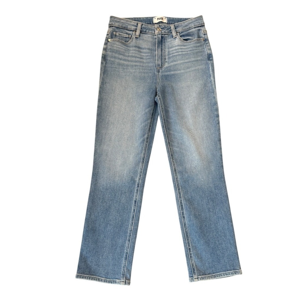 PAIGE Cindy Crop High Rise Straight Leg Jeans Blue Size‎ 6 28 DNME77 NEW